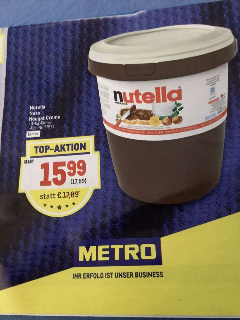 METRO Nutella 3 kg