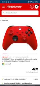 (Media Markt) Xbox Series Controller Rot