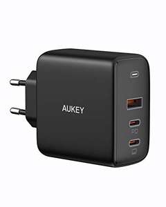 Aukey PA-B6s Omnia 90W USB-C Ladegerät 3-Port ( Power Delivery 3.0, 2 x USB-C, 1 x USB )