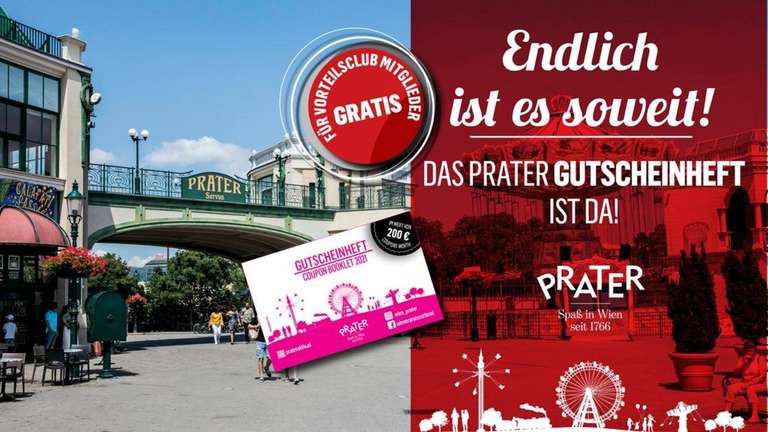 (Stadt Wien Vorteilsclub) 1+1 Gutscheine für Wiener Prater