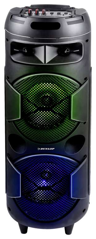 Dunlop "Karaoke Box" tragbarer Akku Bluetooth Speaker (120W)