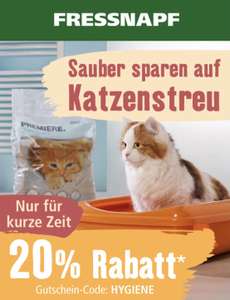 20% auf Katzenstreu