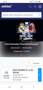 Internationales Freundschaftsspiel: REAL MADRID VS. AC MILAN - Klagenfurt 08.08.2021 – 08.08.2021