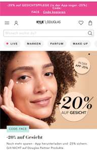 Douglas -20% oder 25% (App) auf Gesichtspflege