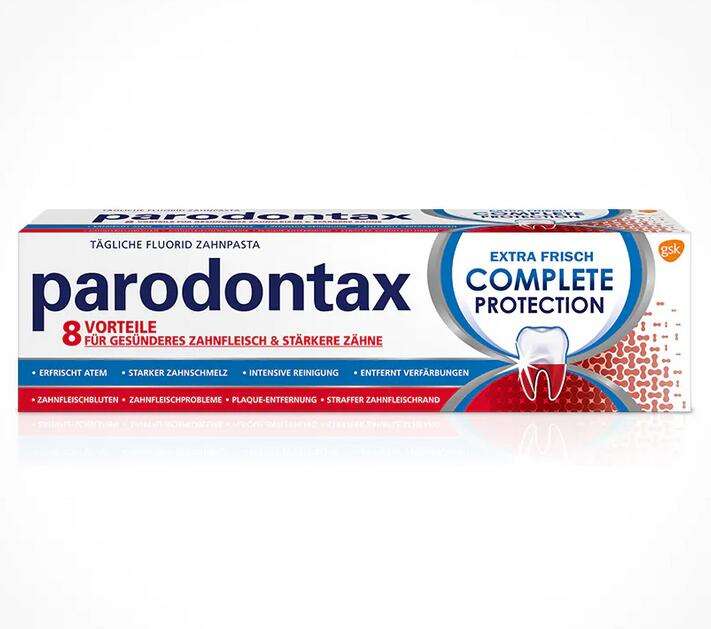 Paradontax Zahnpasta, gratis testen durch Cashback