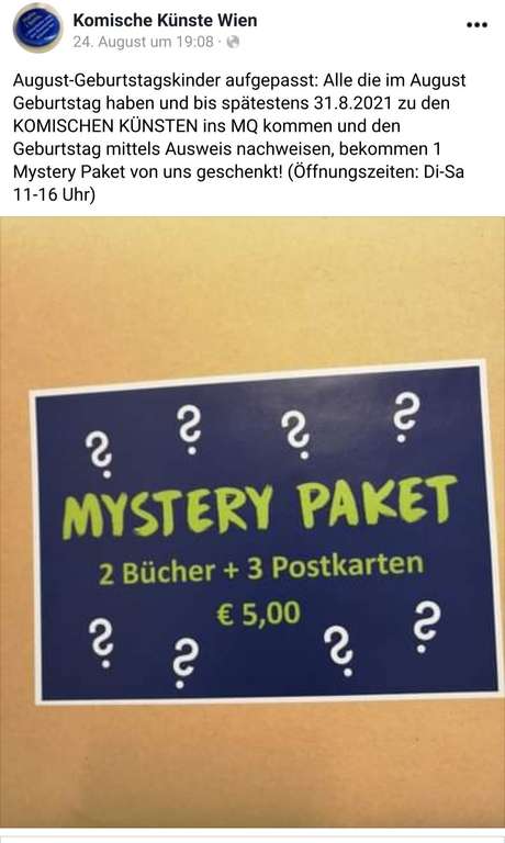 Gratis Mystery Paket im MQ