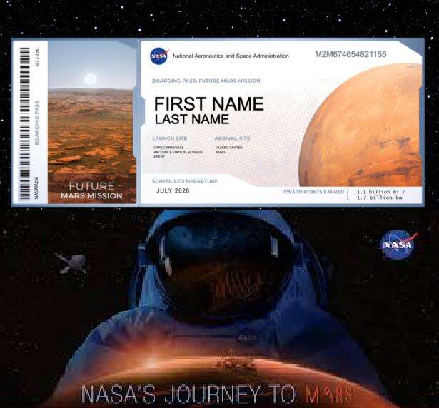 NASA: Schick deinen Namen gratis auf die Reise zum Mars (Wer kommt mit?)