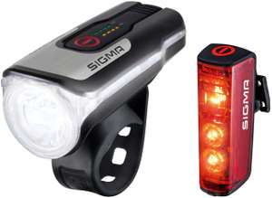 Sigma Sport "Aura 80 USB/Blaze" Beleuchtungsset (akkubetrieben, mit Bremsfunktion)