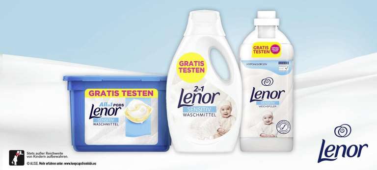 [Gratis Testen] Lenor Sensitiv Waschmittel und Weichspüler