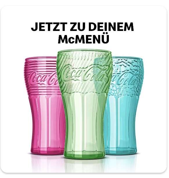 McDonald‘s: Gratis Coca Cola Glas zum McMenü