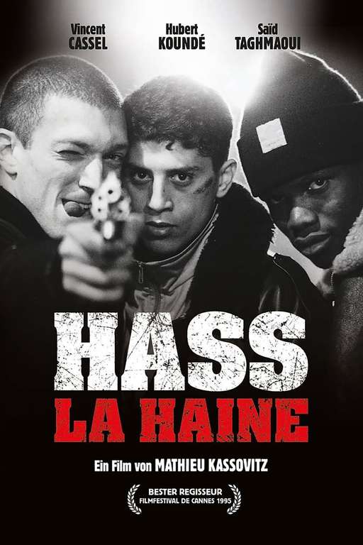 Film "La Haine - Hass" (1995) kostenlos zum Herunterladen aus der Arte Mediathek