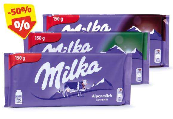 @Hofer | Milka Schokoladentafel "XL" 150g für 0,79€ Classic, Haselnuss oder Noisette (100g Tafel = 0,49€)