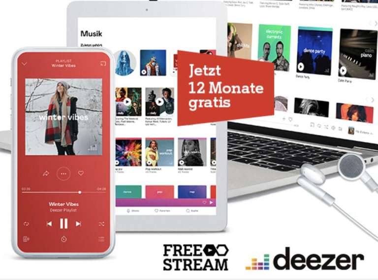 12 Monate gratis Deezer Premium für A1 Kunden, monatlich Kündbar, keine Bindung