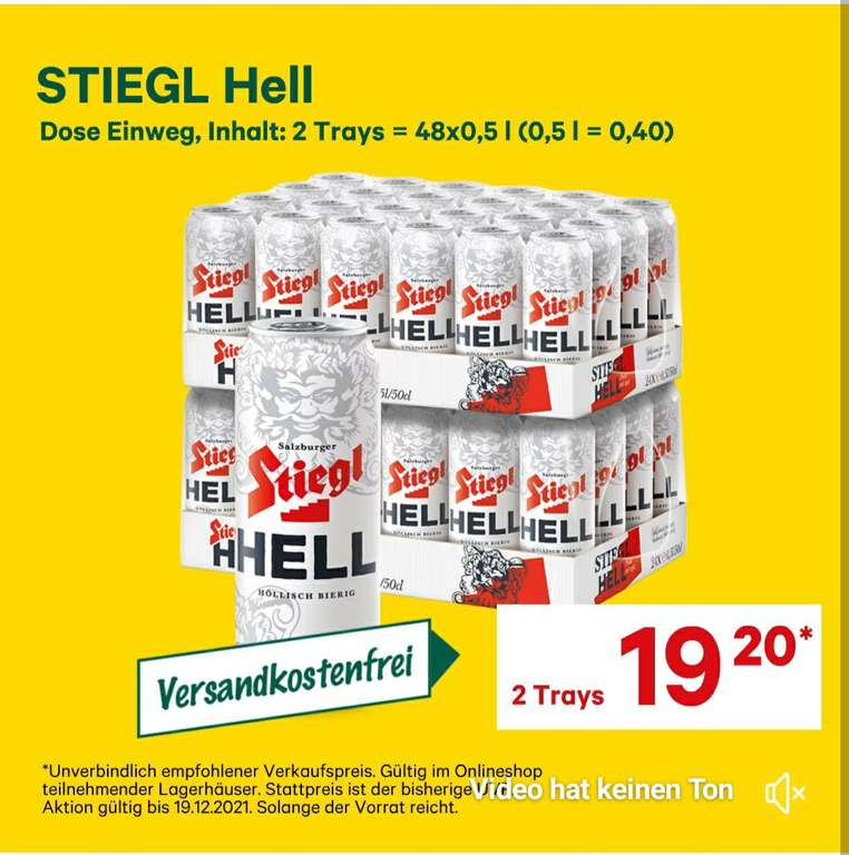 Stiegl Hell 48x0,5l
