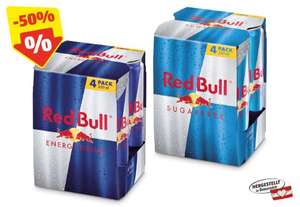[Hofer] Red Bull Classic oder Sugarfree 4×250ml um nur 2,74€ (je 0,68€ statt 0,89€ in Aktion/1,37€)