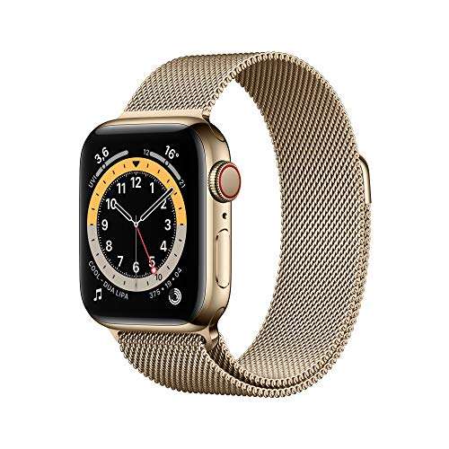 Apple Watch Series 6 (GPS + Cellular) 40mm Edelstahl gold mit Milanaise-Armband