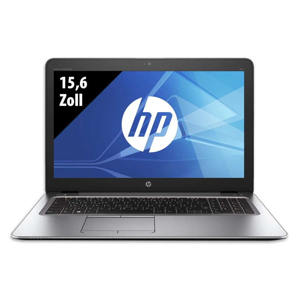 (Grade A) HP Elitebook 850 G3 - 15,6 Zoll FHD - Core i5-6300U @ 2,4 GHz - 8GB RAM - 256GB SSD