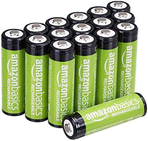 16x Amazon Basics AA-Batterien, wiederaufladbar, 2000mAh