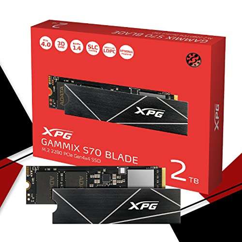 ADATA XPG GAMMIX S70 Blade 2TB PCIe Gen4x4 M.2 NVMe SSD