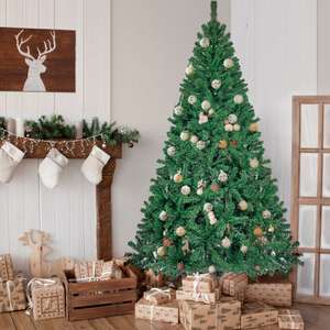Künstlicher Weihnachtsbaum 228cm mit 350 vorinstallierten LED-Leuchten; 1250 PVC-Spitzen, Grün um 60€ inkl. Versand aus Deutschland