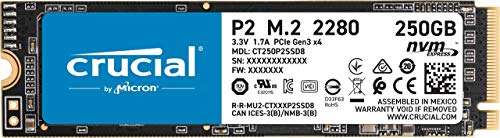 Crucial P2 SSD, 250GB, M.2, NVMe