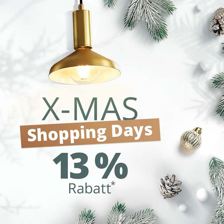 XMAS-Shoppingdays bei Lampenwelt.at - 13% Rabatt ab 140€