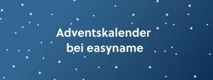 Adventkalender Easyname