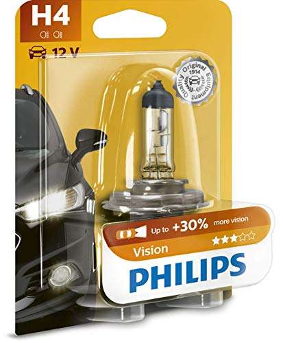 Philips 12342PRB1 Vision +30% H4 Scheinwerferlampe