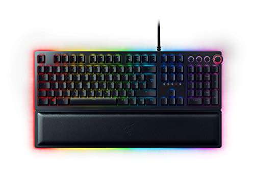 Razer Huntsman Elite (Purple Switch) - Gaming Tastatur mit opto-mechanischen Schaltern