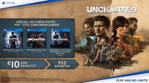 Uncharted für die PS4 gekauft - um 10€ auf PS5 Version upgraden