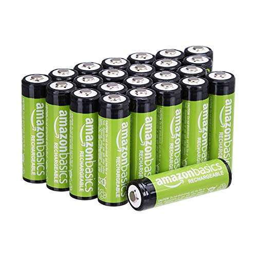 24x Amazon Basics AA-Batterien, wiederaufladbar, 2000 mAh