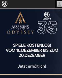 Free Weekend (bis morgen): Assassin's Creed Odyssey [XBox Gold/Ultimate, Playstation, PC, Stadia]