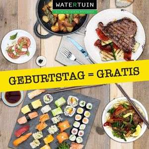 Watertuin: GRATIS Essen für alle Geburtstagkinder vom 1.1.-14.5.2021 & 22.11.-19.12.2021