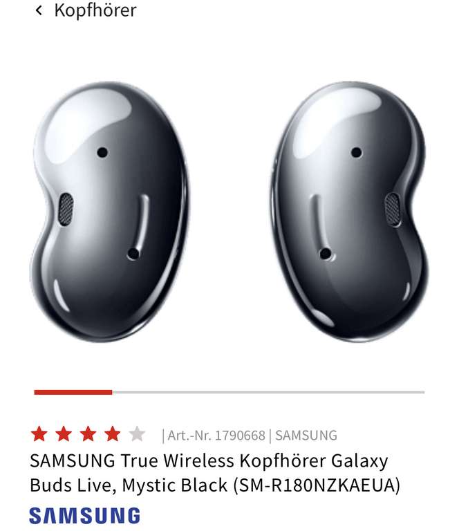SAMSUNG True Wireless Kopfhörer Galaxy Buds