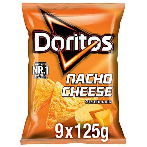 Doritos Nacho Cheese - Käse Tortilla Nachos - 9 x 125g
