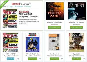 Zeitschriftenabos kostenlos und ohne Kündigung - CHIP mit DVD, WirtschaftsWoche, Handelsblatt *UPDATE* Wieder da!