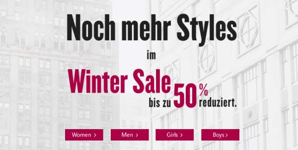 50% Winter Sale bei Tom Tailor + 20% Rabatt durch Gutscheincode