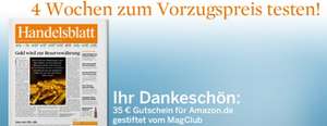 Handelsblatt 4 Wochen mit effektiv 0,10 € Gewinn lesen *Update*