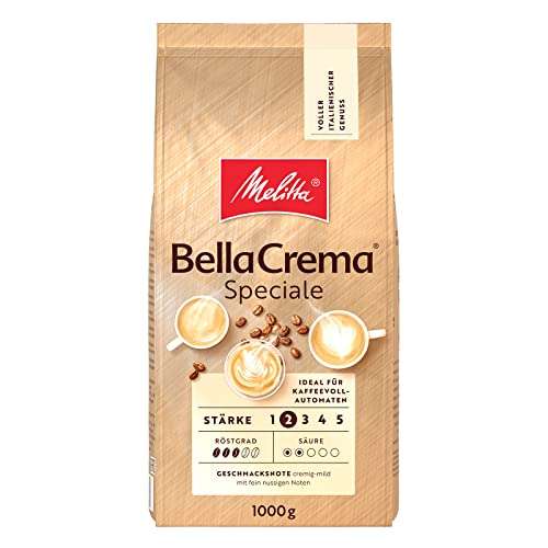 1000g Melitta BellaCrema Speciale, ganze Kaffee-Bohnen