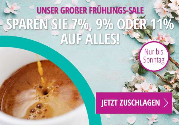 Gourmesso FRÜHLINGS-SALE -11% -9% -7%