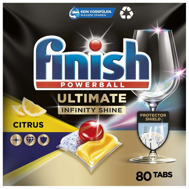 Finish Ultimate Infinity Shine Citrus Spülmaschinentabs 80 Stück