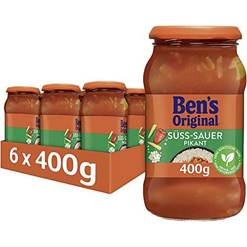6x 400g Ben's Original Sauce Süß-Sauer Pikant