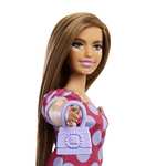 Mattel Barbie Fashionistas Vitiligo Puppe im schulterfreien Polka Dot Kleid