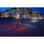 FISCHER Twin Fahrrad-Rücklicht mit 360° Bodenleuchte für mehr Sichtbarkeit und Schutz, aufladbarer Akku