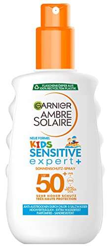 Garnier Ambre Solaire Sensitive Expert plus Sonnenschutz-Spray für Kinder LSF 50 plus