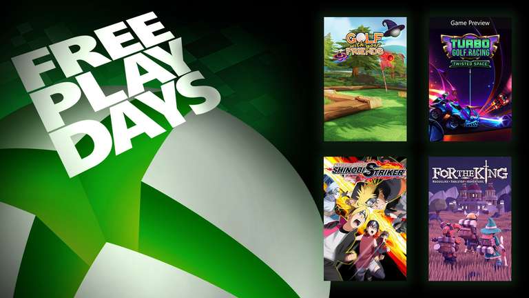[Xbox] Free Play Days – Golf With Your Friends, Turbo Golf Racing, Naruto to Boruto: Shinobi Striker, and For the King