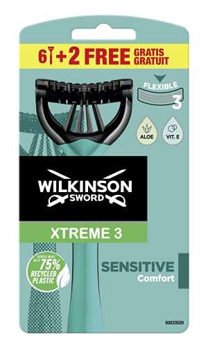 8x Wilkinson Xtreme 3 Pure Sensitive Rasierer