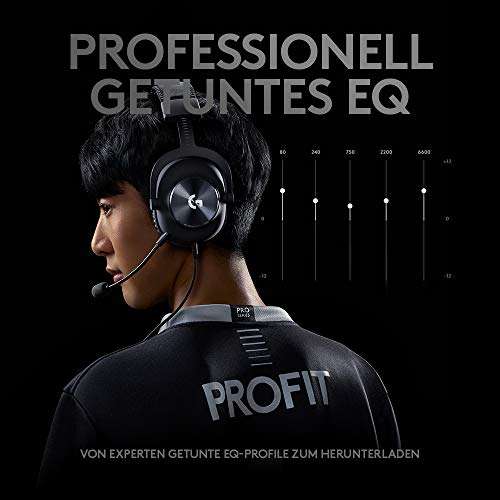 Logitech G PRO X Gaming-Headset, Over-Ear Kopfhörer mit Blue VO!CE Mikrofon, DTS 7.1