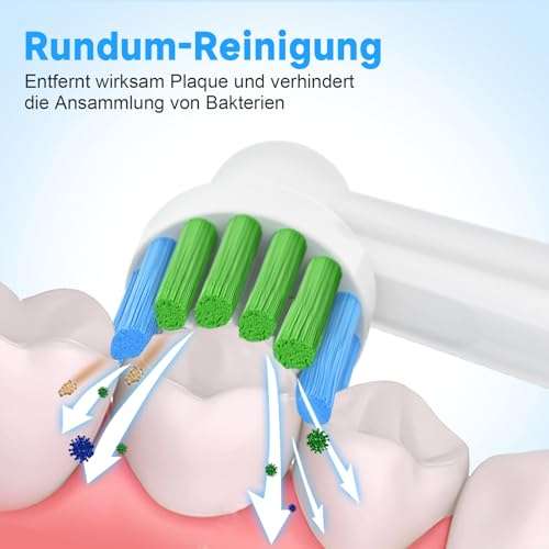 16 Stück Precision Clean Aufsteckbürsten Kompatibel mit Oral B Elektrische Zahnbürsten