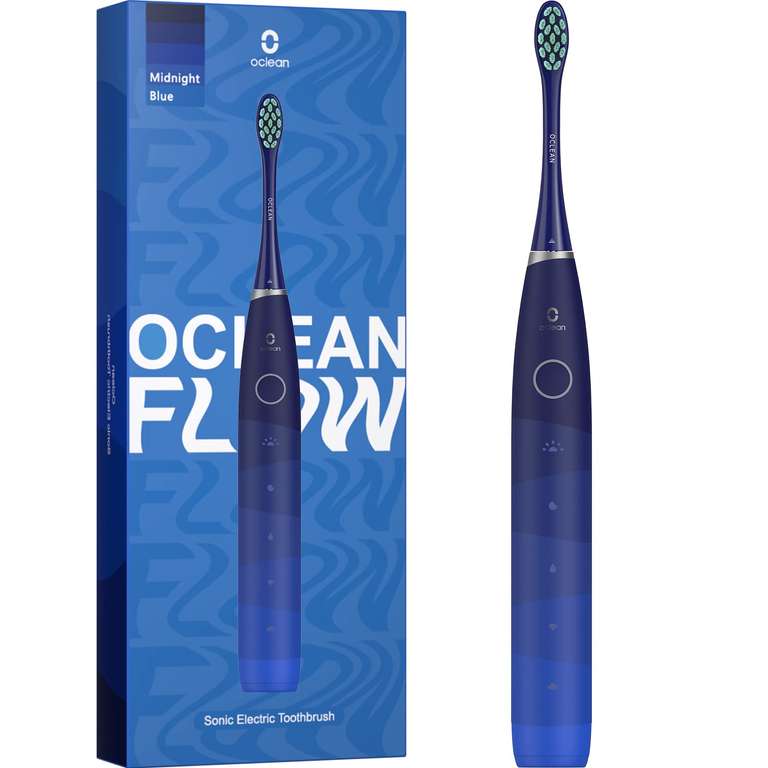 Oclean Flow Elektrische Zahnbürste, Schallzahnbürste mit 180 Tage Akkulaufzeit, 5 Putzmodi